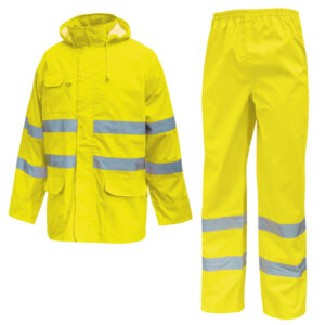 COMPLETO ANTIPIOGGIA ALTA VISIBILITA' COVER - TAGLIA L - GIALLO FLUO - U-POWER 89966