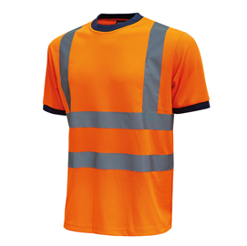 T-SHIRT ALTA VISIBILITA' GLITTER - TAGLIA M - ARANCIO FLUO - U-POWER - CONF. 3 PEZZI 89979