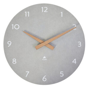 OROLOGIO DA PARETE HORMILENA - D 30 CM - GRIGIO CHIARO - LEGNO - ALBA 92504