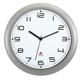 OROLOGIO DA PARETE HORNEW - DIAMETRO 30 CM - GRIGIO METAL - ALBA 74381