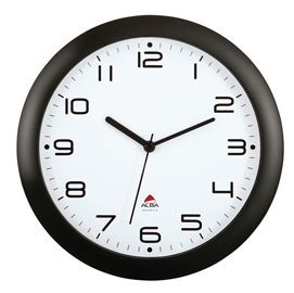 OROLOGIO DA PARETE HORNEW - DIAMETRO 30 CM - NERO - ALBA 74382