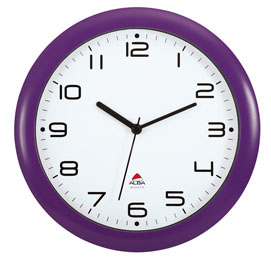 OROLOGIO DA PARETE HORNEW - DIAMETRO 30 CM - VIOLA - ALBA 74383
