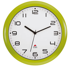 OROLOGIO DA PARETE HORNEW - DIAMETRO 30 CM - VERDE - ALBA 74384