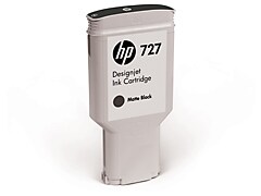 INK-JET HP DESIGNJET  T920 T1500 T2500 NERO MATTE 300ML 727 HPC1Q12A