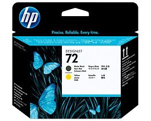 TESTINA DI STAMPA HP 72 NERO OPACO-GIALLO HPC9384A