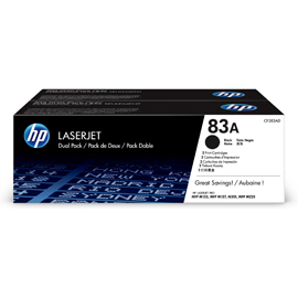 TONER NERO HP 83A CF. DOPPIA MFP M125 - MFP M127 - 1500 PAG. X2 HPCF283AD