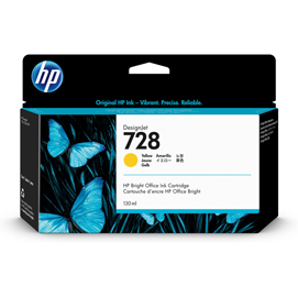 INK-JET HP GIALLO DESIGNJET T730-830 N.728 130ML HPF9J65A