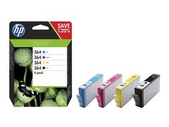 INK-JET HP DJ 3070A-3520 OJ 4620-4622 NR.364 BK-C-Y-M HPN9J73AE