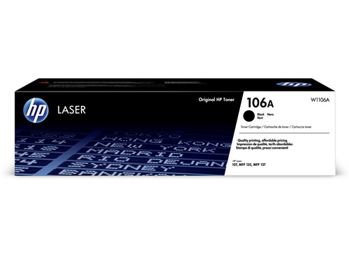 TONER HP LASER 106A NERO MFP 135, 107, 137 HPW1106A