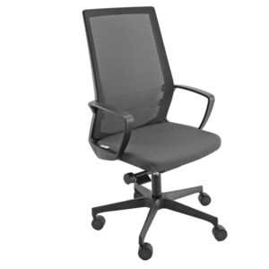 POLTRONA SEMIDIREZIONALE I70 - CON BRACCIOLI - GRIGIO-NERO - UNISIT 89597