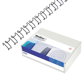 DORSI SPIRALE IBIWIRE - METALLO - 21 ANELLI - 6 MM - ARGENTO - GBC - SCATOLA 100 PEZZI 48554