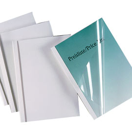 CARTELLINE TERMICHE STANDARD - A4 - 150 MICRON - 40 MM - BIANCO - GBC - SCATOLA 50 PEZZI 54539