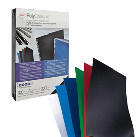 COPERTINE POLYOPAQUE - A4 - 300 MICRON - PPL -  NERO COPRENTE - GBC - CONF. 100 PEZZI 26969
