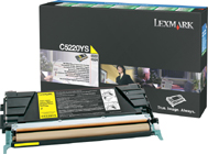 TONER LEXMARK RETURN PROGRAM GIALLO C522 C524 3K IBMC5220YS