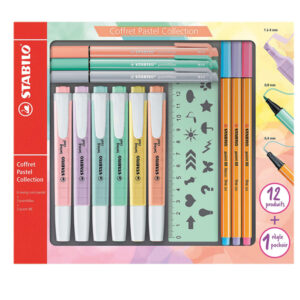 SET COFFRET PASTEL COLLECTION - STABILO - EXPO 13 PEZZI 93162