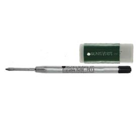 REFILL CANCELLABILE PER SFERA PARKER - NERO - PUNTA MEDIA  - BLISTER 1 REFILL + GOMMA - MONTEVERDE 77311