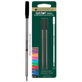 REFILL PER SFERA CROSS - PUNTA MEDIA - NERO  - MONTEVERDE - CONF. 2 PEZZI 64775