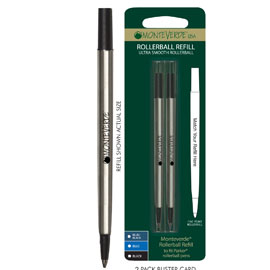 REFILL IN METALLO PER ROLLER PARKER  - PUNTA FINE - NERO - MONTEVERDE - CONF. 2 PZ 64800
