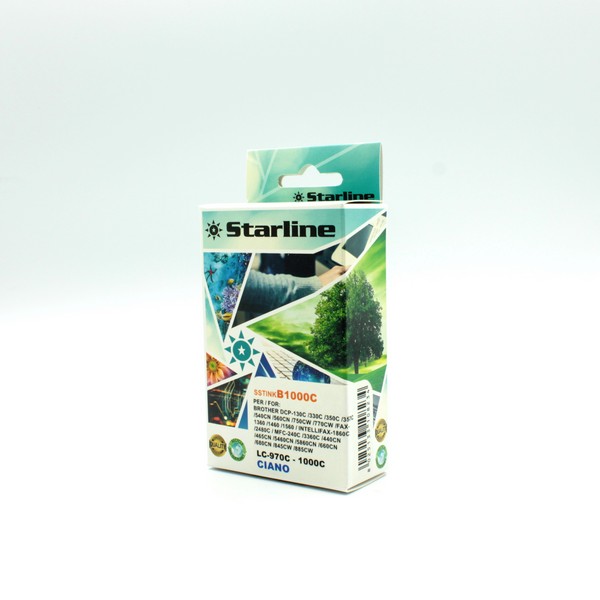 STARLINE - CARTUCCIA INK - PER BROTHER - CIANO - LC1000CY - 20ML SSTINKB1000C