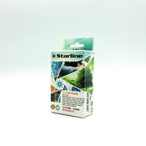 STARLINE - CARTUCCIA INK - PER BROTHER - MAGENTA - LC1000MA - 20ML SSTINKB1000M