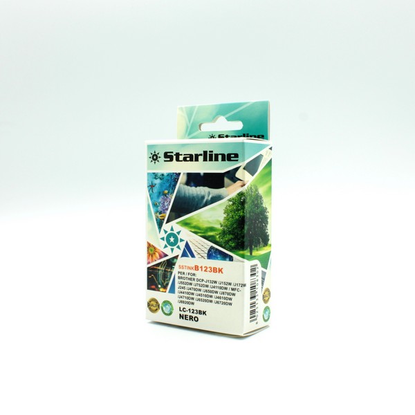 STARLINE - CARTUCCIA INK - PER BROTHER - NERO - LC123 BK  - 20,6ML SSTINKB123BK