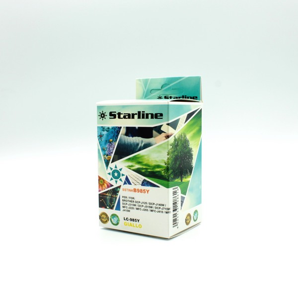 STARLINE - CARTUCCIA INK - PER BROTHER - GIALLO - LC985YE - 15ML SSTINKB985Y