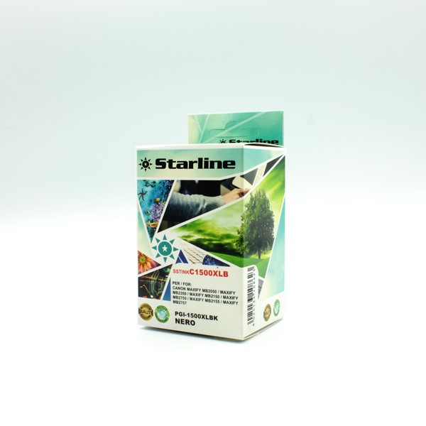 STARLINE - CARTUCCIA INK - PER CANON - NERO - PGI-1500XLBK - 36ML SSTINKC1500XLB