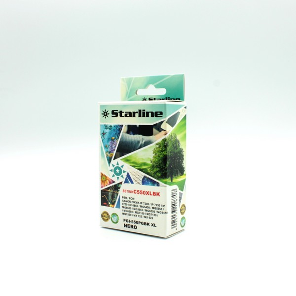 STARLINE - CARTUCCIA INK - PER CANON - NERO - PGI-550PGBK XL - 21,4ML SSTINKC550XLBK