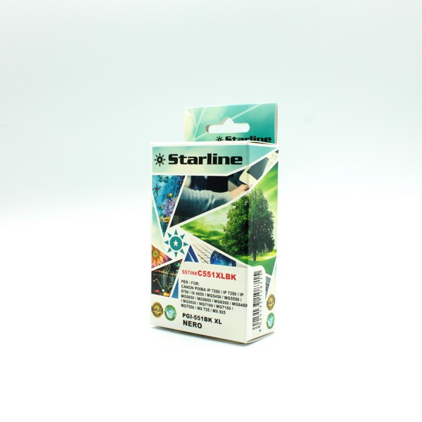 STARLINE - CARTUCCIA INK - PER CANON - NERO - CLI-551BK XL - 9,8ML SSTINKC551XLBK