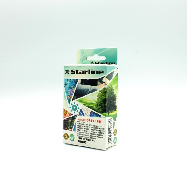 STARLINE - CARTUCCIA INK - PER CANON - NERO - CLI571BK - 12,4ML SSTINKC571XLBK