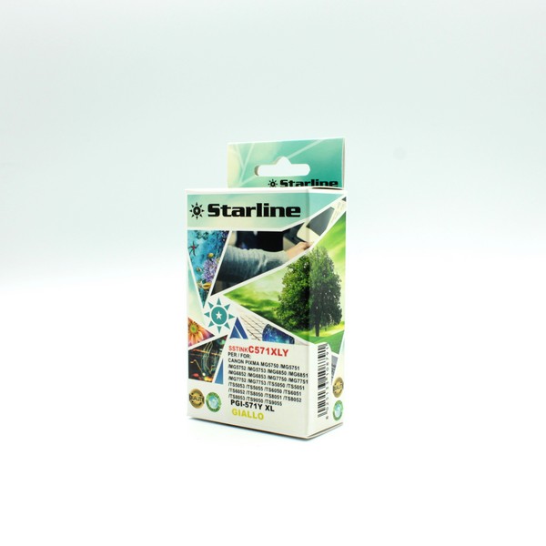 STARLINE - CARTUCCIA INK - PER CANON - GIALLO - CLI571Y - 12,4ML SSTINKC571XLY