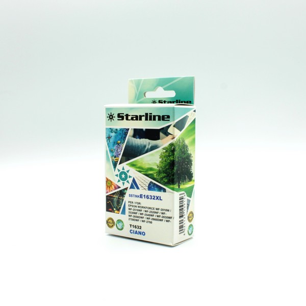 STARLINE - CARTUCCIA INK - PER EPSON - CIANO - C13T16324010 - 10ML SSTINKE1632XL