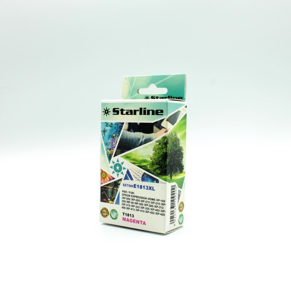 STARLINE - CARTUCCIA INK - PER EPSON - MAGENTA - C13T1813010 - 10ML SSTINKE1813XL