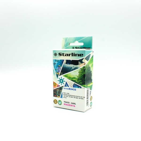 STARLINE - CARTUCCIA INK - PER EPSON - MAGENTA - C13T24334010 - 11ML SSTINKE2433