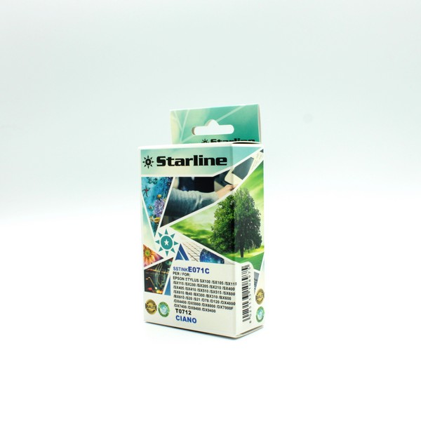 JNEP71C STARLINE - CARTUCCIA INK - PER EPSON - CIANO - C13T071240 - 11,4ML SSTINKE071C