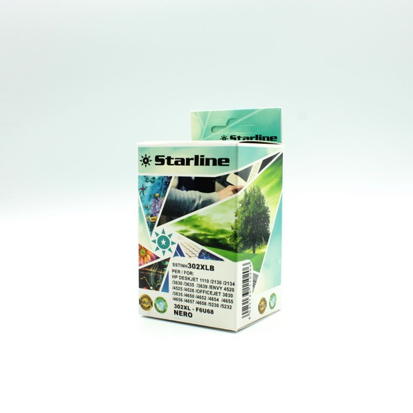 STARLINE - CARTUCCIA - INK NERO PER PRINT C-HP AD ALTA CAPACITA' HP 302XL SSTINH302XLB