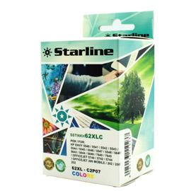 STARLINE - CARTUCCIA INK - PER HP - C/M/Y -  C2P04AE - 20 ML SSTINKH62XLC