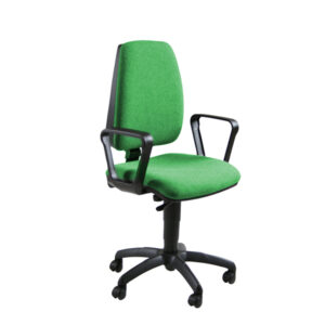 SEDIA OPERATIVA JUPITER - CON RUOTE E BRACCIOLI - VERDE - UNISIT 71205