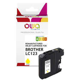 ARMOR - CARTUCCIA INK COMPATIBILE  PER BROTHER LC123 - GIALLO - K20537OW - 10,5 ML ARMK20537