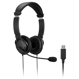 CUFFIE STEREO - CON MICROFONO E CONTROLLO DEL VOLUME - CONNESSIONE USB-A - KENSINGTON 97378