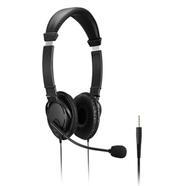 CUFFIE STEREO - CON MICROFONO E CONTROLLO DEL VOLUME - CONNESSIONE 3.5 MM - KENSINGTON 97379