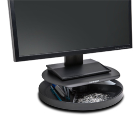 SUPPORTO MONITOR SPIN2 - PORTACCESSORI - NERO - PESO MASSIMO 18 KG - KENSINGTON 82351