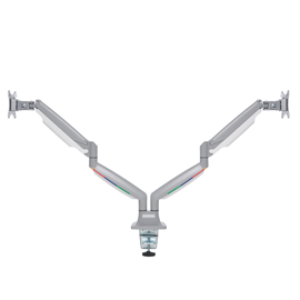 BRACCIO PER MONITOR DOPPIO ONE-TOUCH SMARTFIT - AD ALTEZZA REGOLABILE - GRIGIO - KENSINGTON 102374