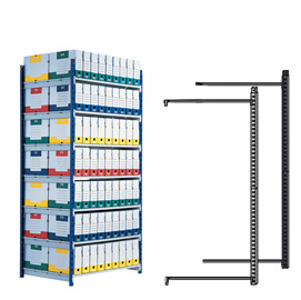 SCAFFALE RANG'ECO - MODULO AGGIUNTA - 5 RIPIANI - 100X70X200 CM - GRIGIO - PAPERFLOW 75745