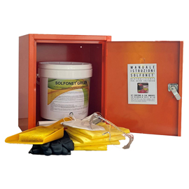 KIT EMERGENZA - SOLFONET GREEN - PER SVERSAMENTO ACIDO SOLFORICO - 32 X 25 X 38 CM - CARVEL 101124