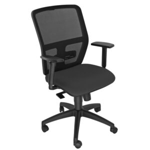 SEDUTA OPERATIVA ERGONOMICA KEMPER A - BRACCIOLI REGOLABILI - NERO - UNSIT 81987