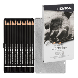 MATITE REMBRANDT ART DESIGN - LYRA - ASTUCCIO METALLO 12 MATITE ASSORTITE 76507