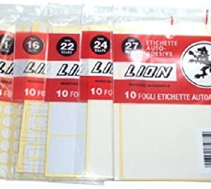 ETICHETTA ADESIVA 10FG. T 14 12X30 BIANCO LION (350)