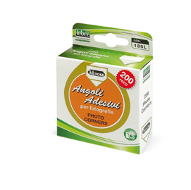 FERMAGLI ANGOLI ADESIVI PER FOTO 180PZ. LEBEZ 50099