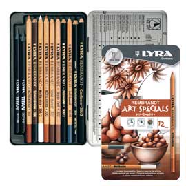 MATITE REMBRANDT ART SPECIAL SCHIZZO - LYRA - ASTUCCIO METALLO 12 MATITE ASSORTITE 73883